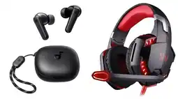 Falabella Audífonos Diadema Gamer G2000 + Inalámbricos Anker Soundcore oferta