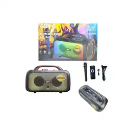 Falabella Parlante Portátil Gedi-G GD-2600 Parlante Con Luces LED RGB 10000W P.M.P.O oferta