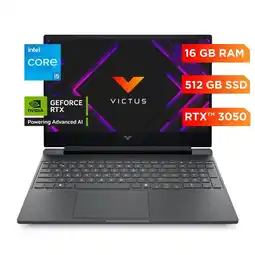 Falabella Portátil Victus Gaming 15-fa2014la Intel Core I5 Rtx 3050 16gb Ram 512gb 15.6 Windows 11 oferta