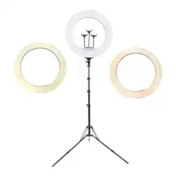 Falabella Aro De Luz LED Con Tripode Y Soporte Para 3 Dispositivos oferta
