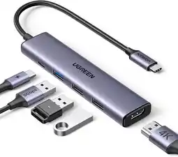 Falabella Hub USB-C 5 en 1 – Adaptador con HDMI 4K, Power Delivery 100W y 3 Puertos USB-A oferta