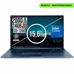 Falabella Portatil VivoBook Core 5 120U Ssd 2TB Ram 24Gb Fhd 15.6 oferta