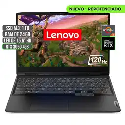 Falabella Portátil AMD Ryzen 5 RTX 3050 24GB RAM 1TB SSD 15.6 FHD oferta