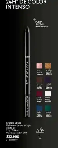 Cyzone Intenso - studio look delineador de ojos en gel oferta