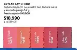 Cyzone Blush - cyplay say cheek! rubor compacto para rostro con textura suave y acabado parejo 5.2 g oferta
