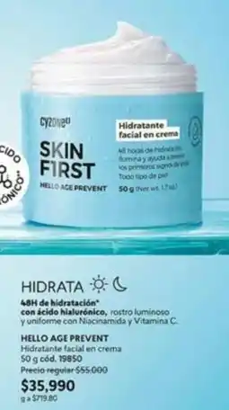 Cyzone First - skin first hello age prevent oferta
