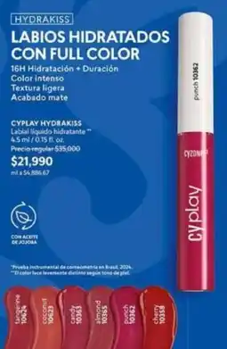 Cyzone Intenso - labios hidratados con full color oferta