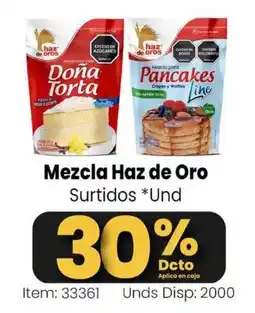 Mercamio Haz de Oro mezcla para dona torta y pancakes oferta