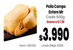 Mercamio Pollo Campo Entero Mr oferta