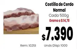 Mercamio Costilla de Cerdo Normal oferta