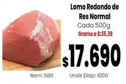 Mercamio Lomo Redondo de Res Normal oferta