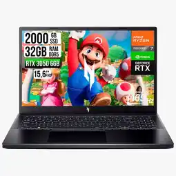 Falabella Portatil V15 AMD RYZEN 7 7445HS RTX 3050 6GB SSD 2TB RAM 32GB LED FHD 165HZ oferta