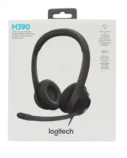 Falabella Audífonos H390 Usb Negro Con Micrófono oferta
