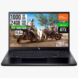 Falabella Portatil V15 AMD RYZEN 7 7445HS RTX 3050 6GB SSD 1TB RAM 24GB LED FHD 165HZ oferta