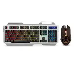 Falabella Combo Teclado Y Mouse Gamer RGB Alámbrico KM950 oferta