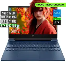 Falabella VICTUS INTEL CORE I5-11400H RTX 3050 4GB SSD 512GB RAM 16GB LED 16 FHD 144Hz oferta