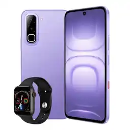 Falabella Celular Hot 70 4G 256Gb 4Gb Ram Morado + Obsequio Smartwatch oferta