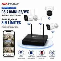 Falabella DS-7104NI-S2/WX NVS WiFi 6 para 4 Cámaras IP hasta 6 MP con Hik-Connect oferta
