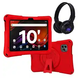 Falabella Tablet Niños 10 Pulgadas 8GB RAM (4Gb+4Gb) X2 Doble SIM Android 14 64GB + Audifonos ROJO oferta
