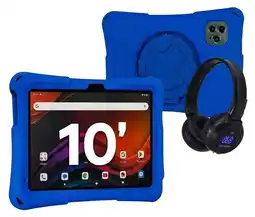 Falabella Tablet Niños 10 Pulgadas 8GB RAM (4Gb+4Gb) X2 Doble SIM Android 14 64GB + Audifonos AZUL oferta