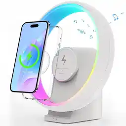 Falabella Lámpara De Noche Con Altavoz Bluetooth Y Cargador Inalámbrico oferta