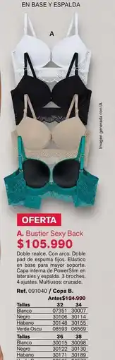 Leonisa Arco - a. bustier sexy back oferta