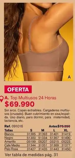 Leonisa Sos - top multiusos 24 horas oferta