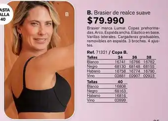 Suave - brasier de realce suave