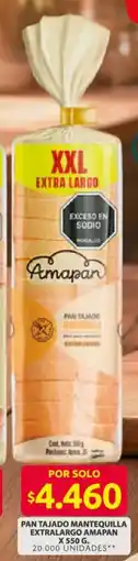 Ara Amapan pan tajado mantequilla extralargo oferta