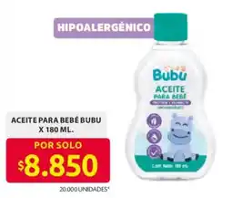 Ara Bubu aceite para bebé oferta