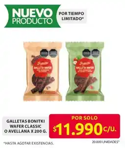 Ara Galletas Bonitki Wafer Classic O Avellana oferta