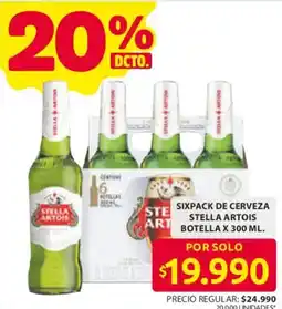 Ara Stella Artois sixpack de cerveza oferta