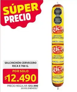 Ara Rica salchichon cervecero oferta