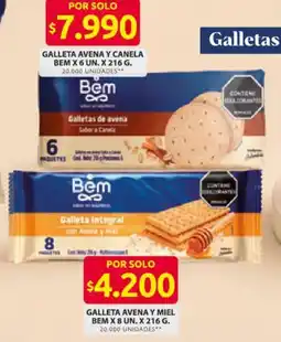 Ara Bem galletas de avena sabor a canela oferta