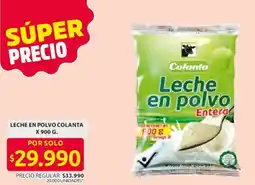 Ara Colanta leche en polvo entera oferta