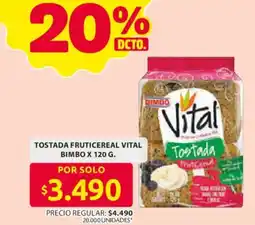 Ara Bimbo Tostada Fruticereal Vital oferta