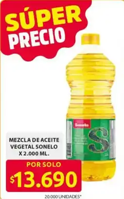 Ara Mezcla de aceite vegetal sonelo oferta