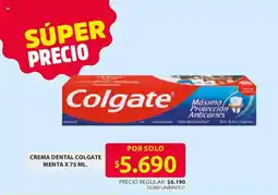 Ara Colgate crema dental menta oferta