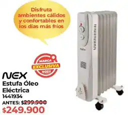 Easy Nex estufa óleo eléctrica oferta