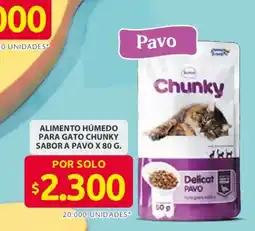 Ara Alimento húmedo para gato chunky sabor a pavo oferta