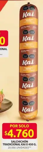 Ara Kai salchichón tradicional oferta