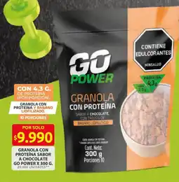 Ara Go Power granola con proteína sabor a chocolate oferta
