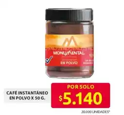 Ara Monumental café instantáneo en polvo oferta