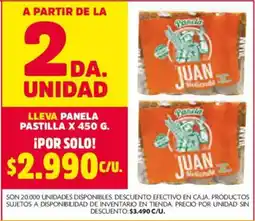 Ara Panela Juan oferta