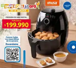 Ara Imusa freidora de aire digital oferta
