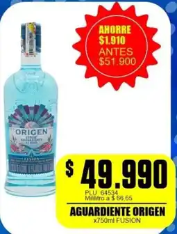 Mercapava Aguardiente origen fusion oferta