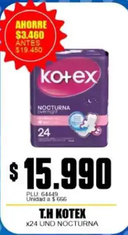 Mercapava Kotex nocturna oferta