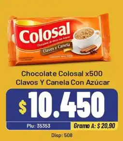 Surtifamiliar Chocolate Colosal Clavos Y Canela Con Azucar oferta