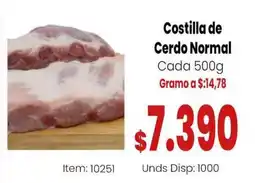 MercaTodo Costilla de Cerdo Normal oferta