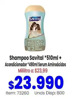 MercaTodo Shampoo Savital Acondicionador oferta